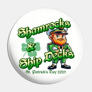 Shamrocks And Ship Decks Cruise Wear St Patrick's Day 2025 Pin