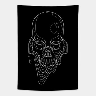 Messenger Skull Black Tapestry