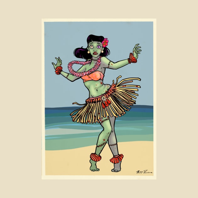 Hula zombie by Holly_Pierson_Art