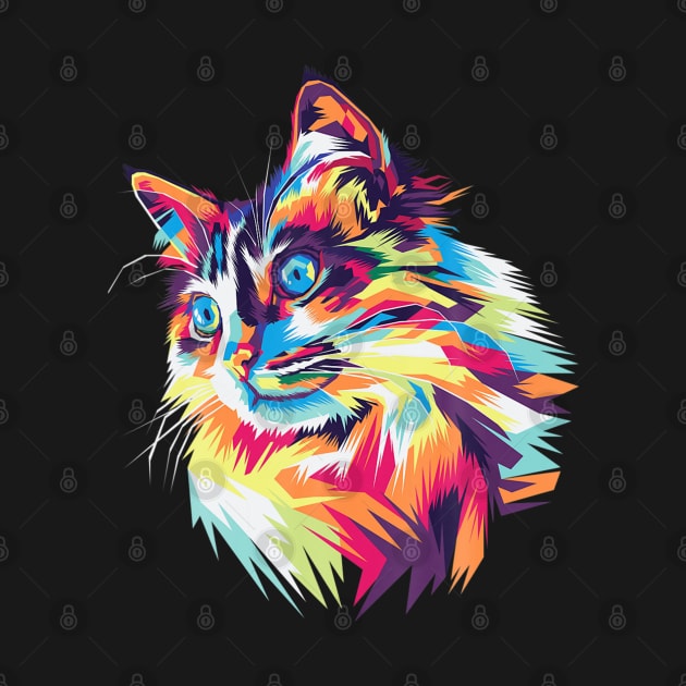 Colorful Cat by oemsanex