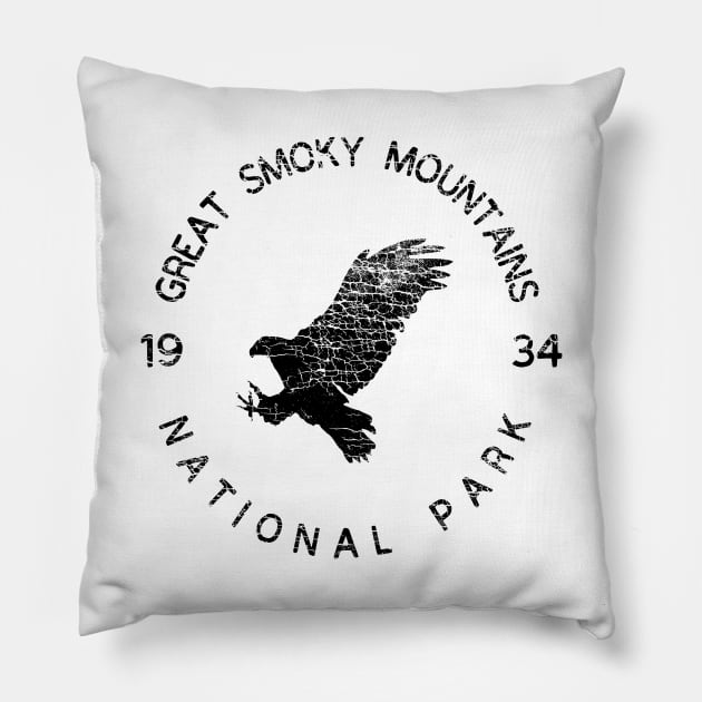 Great Smoky Mountains National Park USA Adventure Pillow by Cascadia by Nature Magick