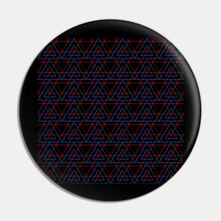 Infrared Neon Triangles Pattern Pin