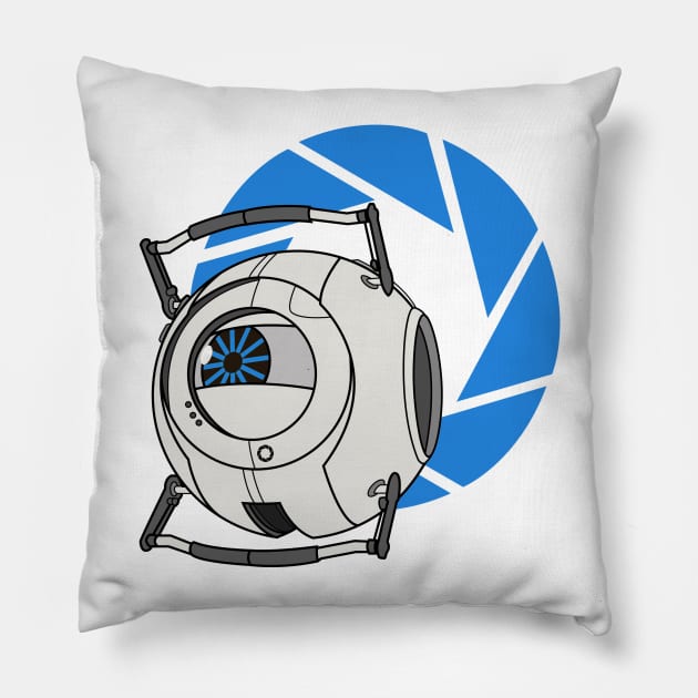 Portal 2 - Wheatley! Pillow by José Ruiz