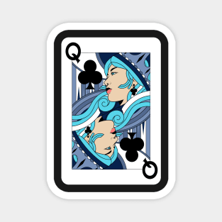 Queen of Clubs Magnet