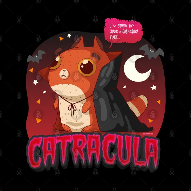 Catracula | Funny Vampire Cat by Creatura