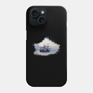 Artistic Watercolor Ship Phone Case