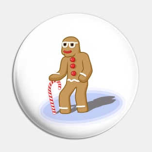 Old Man GingerBread Pin