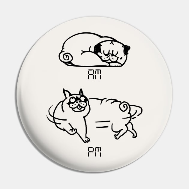 Pug PM Pin by huebucket