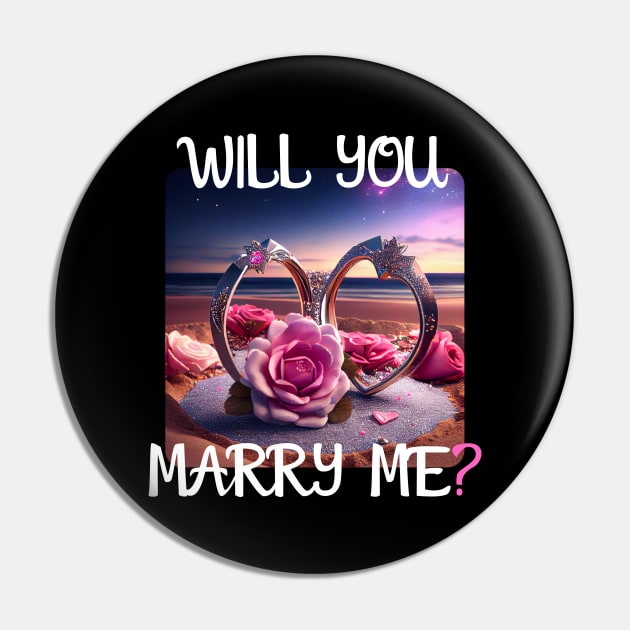 Marriage Proposal For Wedding Or Engagement - Romantic Gift Idea Pin by PD-Store