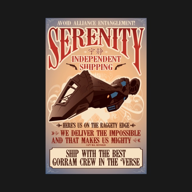 Firefly Serenity Shipping by CuddleswithCatsArt