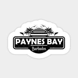 Paynes Bay Beach Barbados, Palm Trees Sunset Summer Magnet