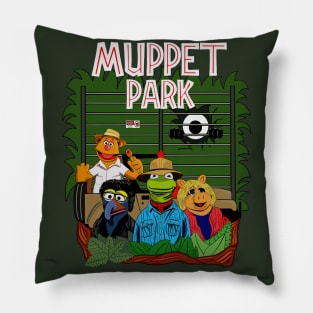 Jurassic Park Muppet Movie Mashup Pillow