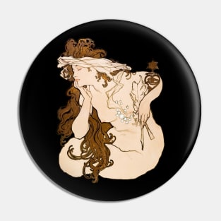 Godess woman vintage painting Pin