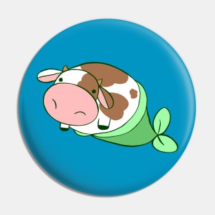 Mermaid Cow Pin