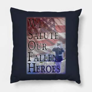 Saluting Our Heroes Pillow