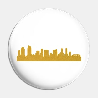 Golden San Diego Pin