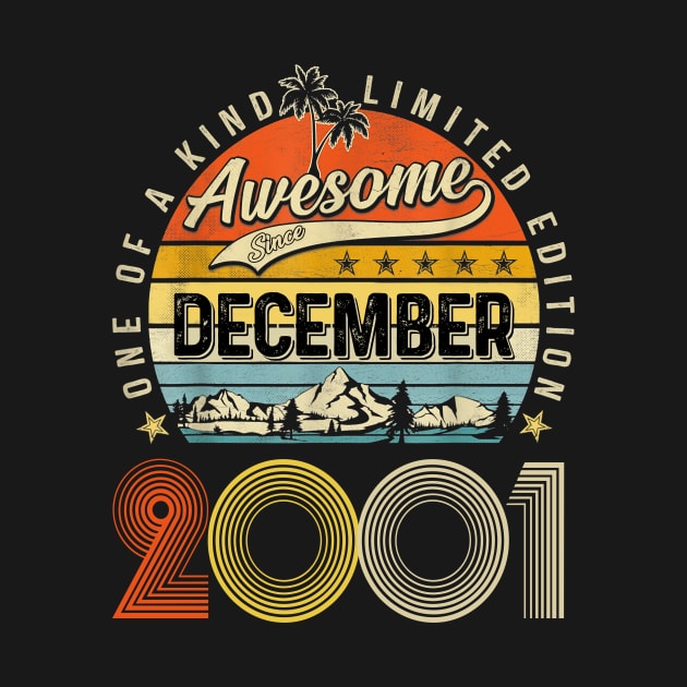 Awesome Since December 2001 Vintage 22nd Birthday by PlumleelaurineArt