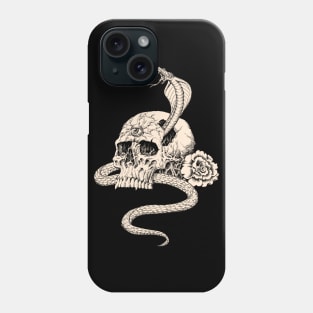 Skull and Snake Phone Case