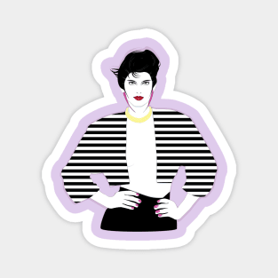 Lady Model 80s Patrick Nagel Magnet