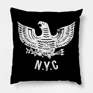 Eagle NYC - white (distressed) Pillow