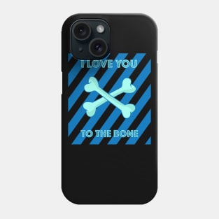 I love You To The Bone Vector Art Style Phone Case