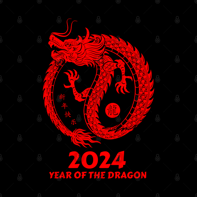Chinese New Year of the dragon 2024 by Danemilin