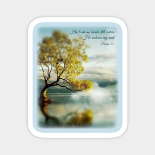 He leads me beside still waters Magnet