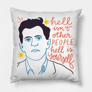 Wittgenstein fake quote Pillow