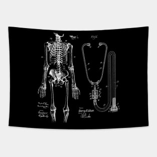 Med Student Gift Vintage Patent Image Tapestry