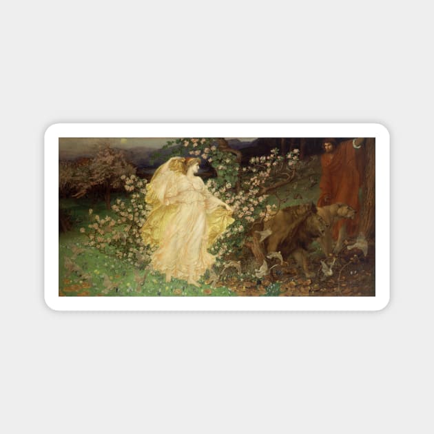 Venus and Anchises Greek Mythology Painting by William Blake Richmond Magnet by softbluehum