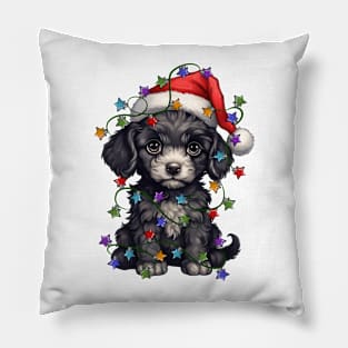 Christmas Puppy Pillow