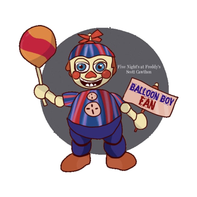 Five Night's at Freddy's Balloon Boy Fan T-Shirt by Ready4Freddy