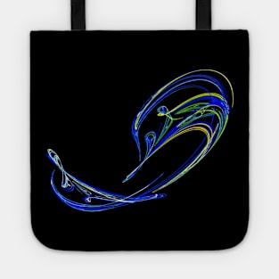 Line Drawings - Dolphin Tote