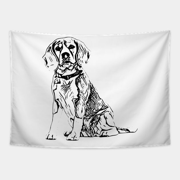 Beagle Tapestry by Nimmersatt