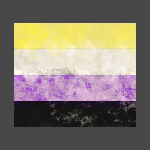Nonbinary Pride Flag - Water color by MeowOrNever