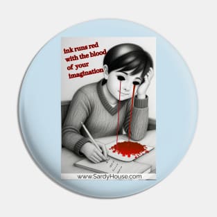 Red Ink Rumination Pin