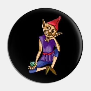 Winking Elf Pin