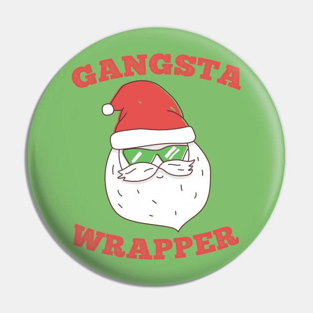 Gangsta Wrapper Santa Pin by Wasabi Snake