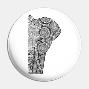 Mandala elephant Pin