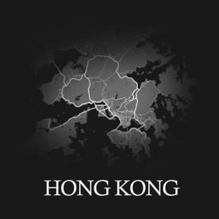 Hong Kong Map - Cartography T-Shirt