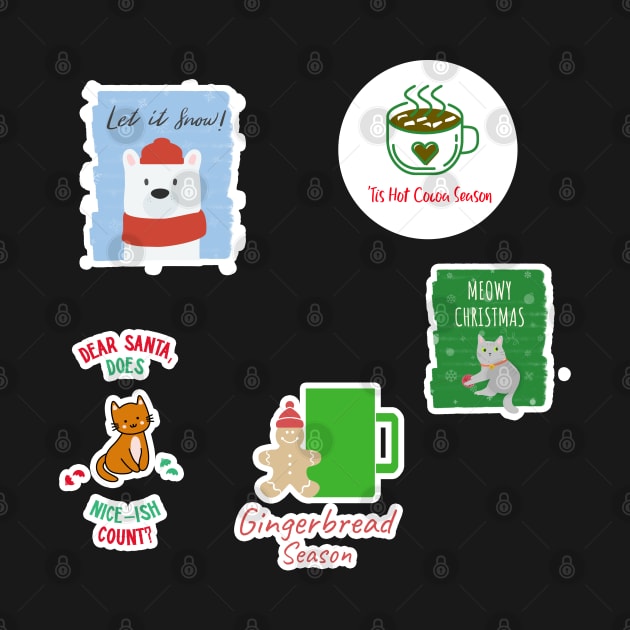 Christmas Holiday Sticker Pack by MidnightSky07