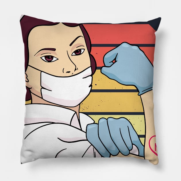 STRONG NURSE design Pillow by Pot-Hero