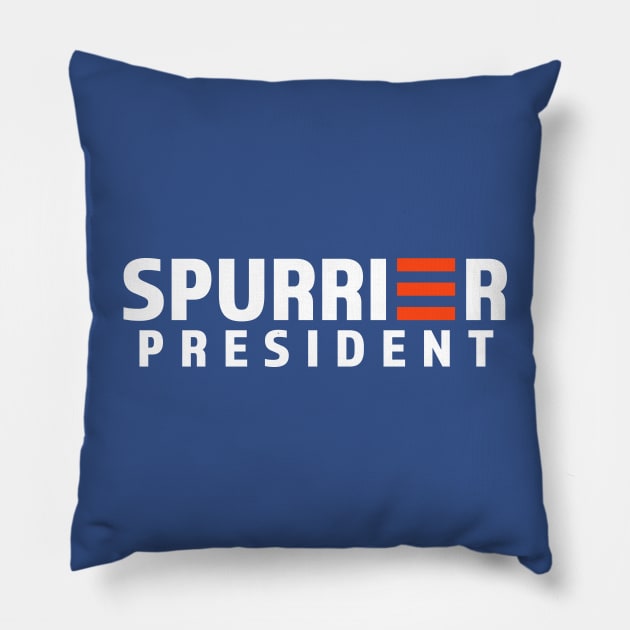 Spurrier For President - Biden Style Pillow by Parkeit