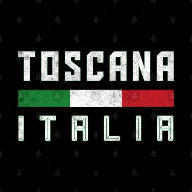 Toscana Italia / Italian Region Typography Design by DankFutura