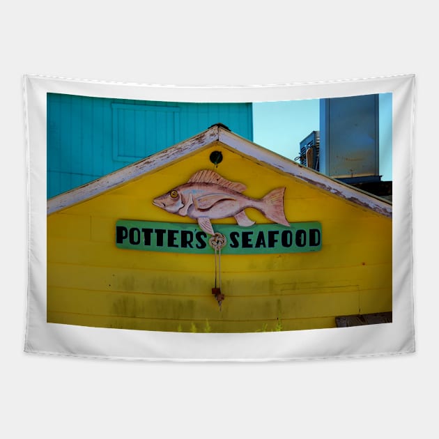 Potters Seafood Tapestry by Cynthia48