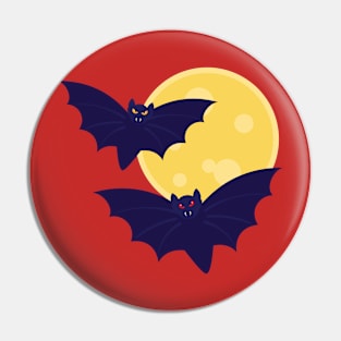 Halloween Spooky bats Pin