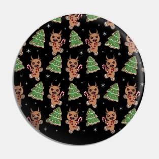 Gingerbread Krampus pattern Pin