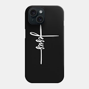 Italic Lettering Jesus Christ Phone Case