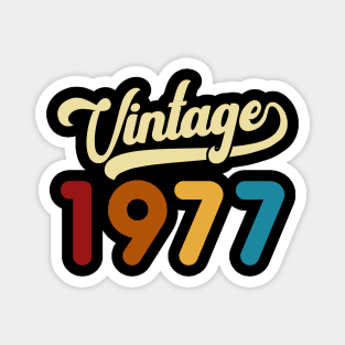 1977 Vintage Gift 43rd Birthday Retro Style Magnet