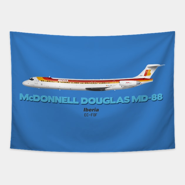 McDonnell Douglas MD-88 - Iberia Tapestry by TheArtofFlying